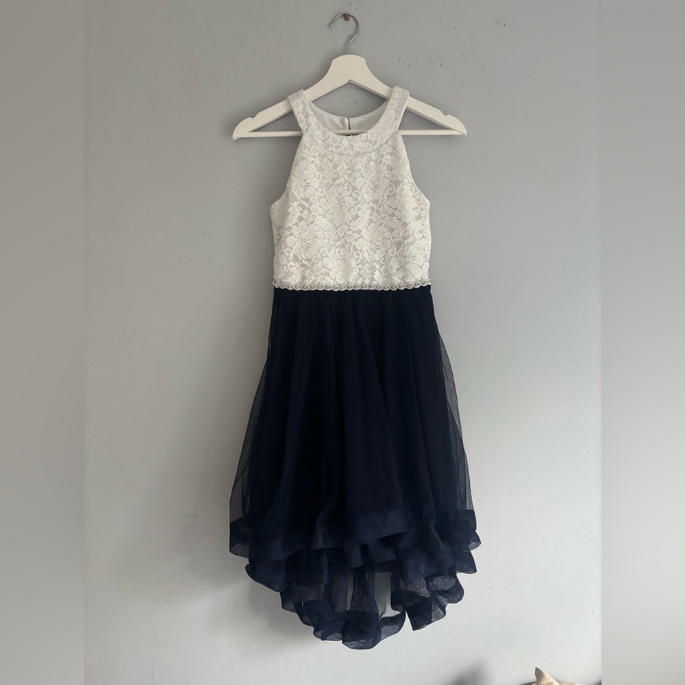 Speechless white Blue Special Occasion Dress Size 12